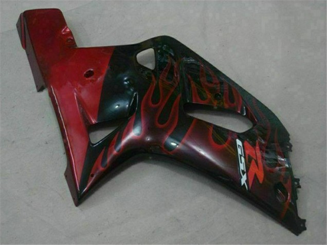 Preto Vermelho Carenagem Suzuki GSXR 600 / 750 K1 K2 K3 2001-2003 Preto Vermelho Carenagem Suzuki GSXR 600 / 750 K1 K2 K3 2001-2003