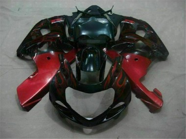 Preto Vermelho Carenagem Suzuki GSXR 600 / 750 K1 K2 K3 2001-2003