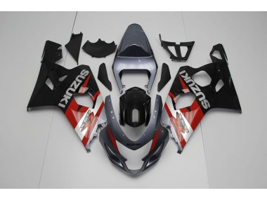 Preto Vermelho Carenagem Suzuki GSXR 750 K4 2004-2005