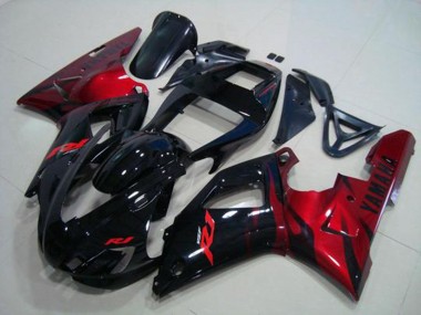 Preto Vermelho Carenagem Yamaha R1 1998-1999