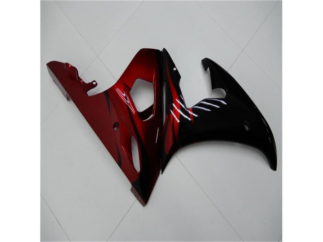 Preto Vermelho Carenagem Yamaha R6 2003-2005 Preto Vermelho Carenagem Yamaha R6 2003-2005