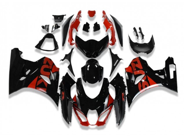 Preto Vermelho Carroçaria Suzuki GSXR 1000 2017-2023 Preto Vermelho Carroçaria Suzuki GSXR 1000 2017-2023
