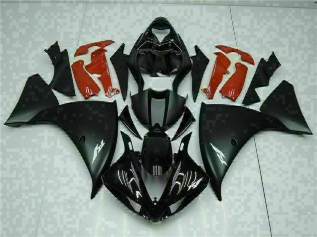 Preto Vermelho Carroçaria Yamaha R1 2009-2011 Preto Vermelho Carroçaria Yamaha R1 2009-2011