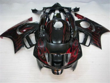 Preto Vermelho Chama Abs Plástico Honda CBR 600 F3 1995-1998