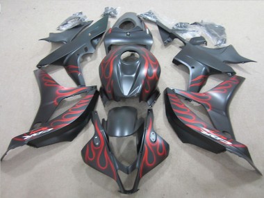 Preto & Vermelho Chama Carenagem Honda CBR 600RR 2007-2008