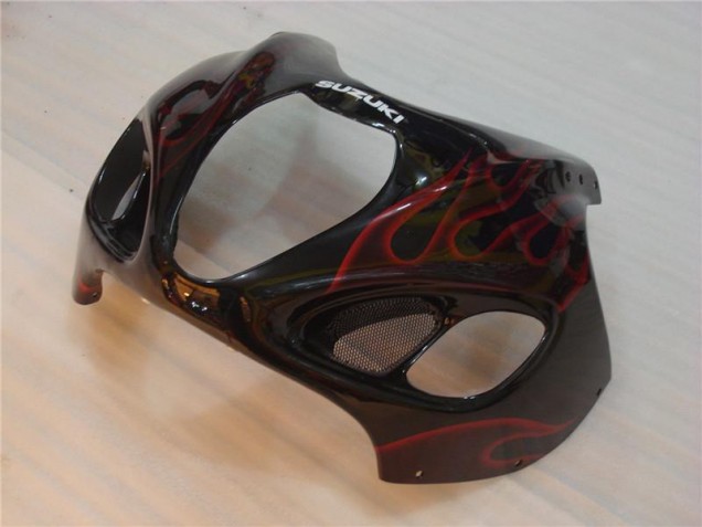 Preto Vermelho Chama Carenagem Suzuki GSXR 1300 Hayabusa 2008-2019 Preto Vermelho Chama Carenagem Suzuki GSXR 1300 Hayabusa 2008-2019