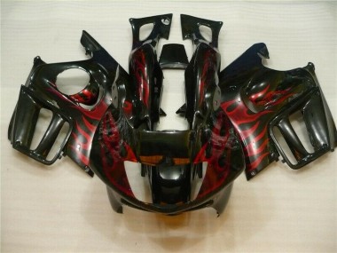 Preto Vermelho Chama Carroçaria Honda CBR 600 F4i 2004-2007
