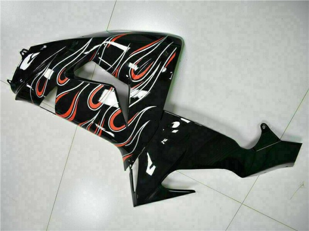 Preto Vermelho Chama Kit Carenagem Kawasaki ZX10R 2006-2007 Preto Vermelho Chama Kit Carenagem Kawasaki ZX10R 2006-2007