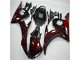 Preto Vermelho Chama Plástico Yamaha R6 2003-2005 Preto Vermelho Chama Plástico Yamaha R6 2003-2005