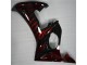 Preto Vermelho Chama Plástico Yamaha R6 2003-2005 Preto Vermelho Chama Plástico Yamaha R6 2003-2005