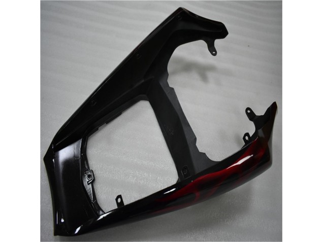 Preto Vermelho Chama Plástico Yamaha R6 2003-2005 Preto Vermelho Chama Plástico Yamaha R6 2003-2005