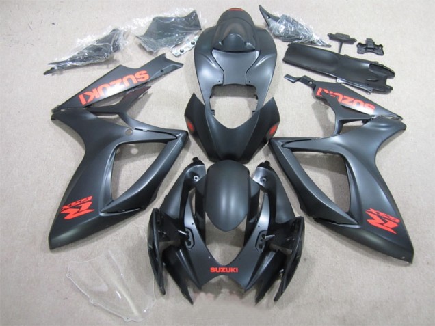 Preto Vermelho Decalque Carenagem Suzuki GSXR 600 K6 2006-2007 Preto Vermelho Decalque Carenagem Suzuki GSXR 600 K6 2006-2007