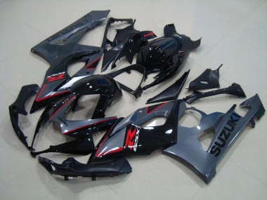 Preto Vermelho Decalques Carenagem Suzuki GSXR 1000 K5 2005-2006