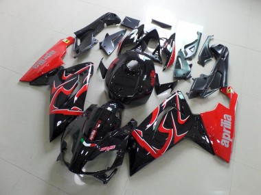 Preto & Vermelho Injeção Kit Carenagem Aprilia RS 125 2006-2011