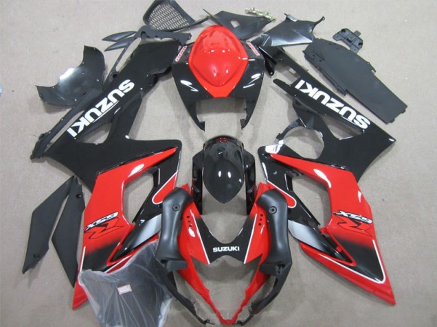 Preto Vermelho Injeção Kit Carenagem Suzuki GSXR 1000 K5 2005-2006 Preto Vermelho Injeção Kit Carenagem Suzuki GSXR 1000 K5 2005-2006