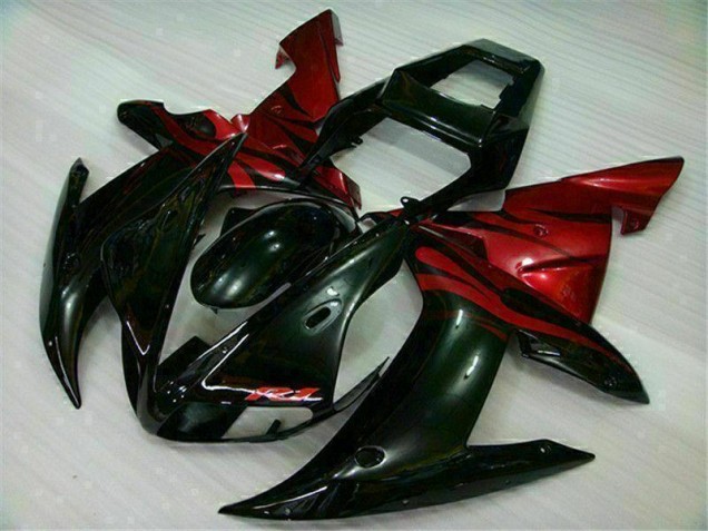 Preto Vermelho Kit Carenagem Yamaha R1 2002-2003 Preto Vermelho Kit Carenagem Yamaha R1 2002-2003