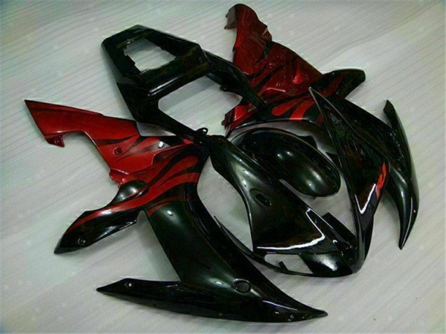 Preto Vermelho Kit Carenagem Yamaha R1 2002-2003 Preto Vermelho Kit Carenagem Yamaha R1 2002-2003