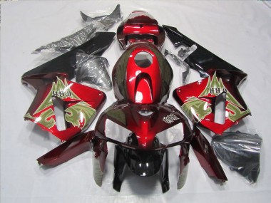 Preto Vermelho Kits Carenagem Honda CBR 600RR 2005-2006