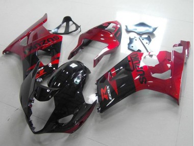 Preto Vermelho Kits Carenagem Suzuki GSXR 1000 K3 2003-2004