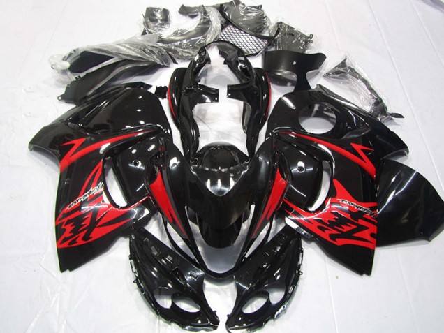 Preto Vermelho Kits Completo Carenagem Suzuki GSXR 1300 Hayabusa 2008-2019