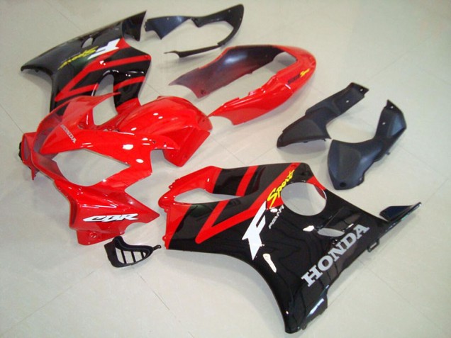 Preto Vermelho Plásticos Honda CBR 600 F4i 2004-2007 Preto Vermelho Plásticos Honda CBR 600 F4i 2004-2007