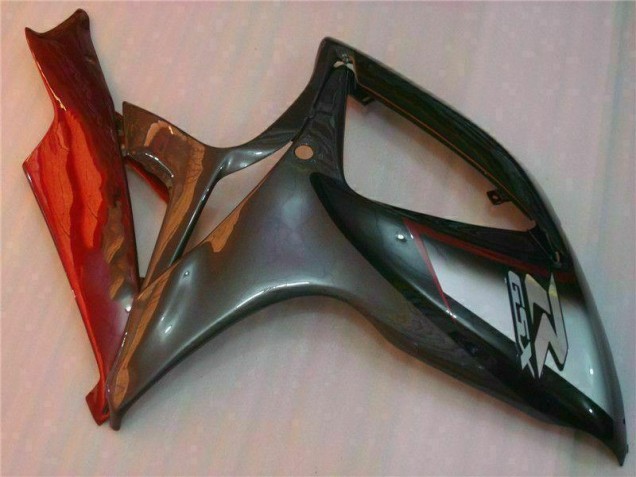 Preto Vermelho Plásticos Suzuki GSXR 600 / 750 K6 2006-2007 Preto Vermelho Plásticos Suzuki GSXR 600 / 750 K6 2006-2007