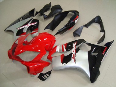 Preto Vermelho Prata Abs Plástico Honda CBR 600 F4i 2004-2007