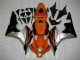 Preto Vermelho Prata Carenagem Honda CBR 600RR 2007-2008