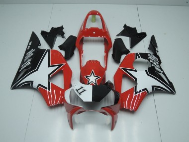 Preto Vermelho Star Carenagem Honda CBR 900RR 954 2002-2003