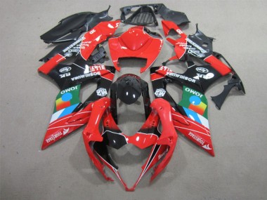 Preto Vermelho Verde Carenagem Suzuki GSXR 1000 K5 2005-2006