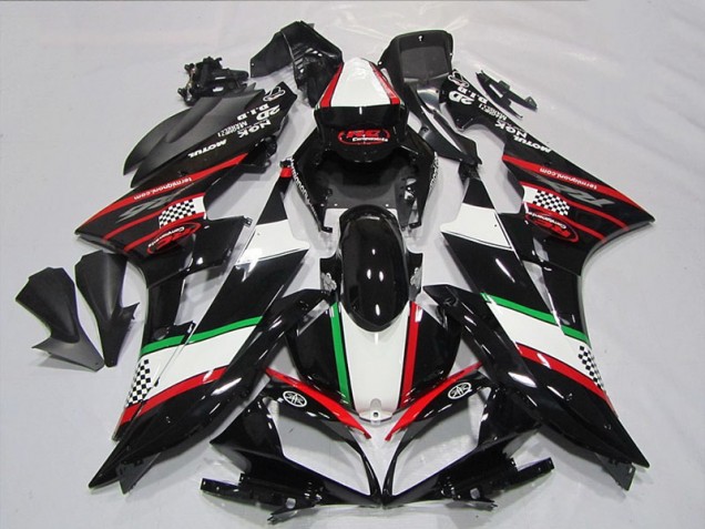 Preto Vermelho Verde Carenagem Yamaha R6 2006-2007 Preto Vermelho Verde Carenagem Yamaha R6 2006-2007