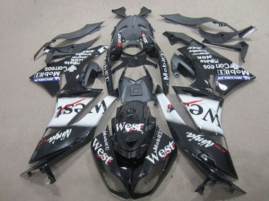 Preto West Carenagem Kawasaki ZX6R 2009-2012
