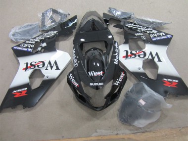 Preto West Carenagem Suzuki GSXR 600 K4 2004-2005