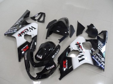 Preto West Carenagem Suzuki GSXR 750 K4 2004-2005