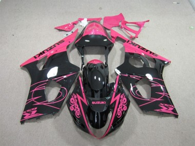 Rosa Preto Carenagem Suzuki GSXR 1000 K3 2003-2004