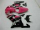 Rosa Preto Carenagem Suzuki GSXR 600 / 750 K1 K2 K3 2001-2003 Rosa Preto Carenagem Suzuki GSXR 600 / 750 K1 K2 K3 2001-2003