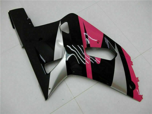 Rosa Preto Carenagem Suzuki GSXR 600 / 750 K1 K2 K3 2001-2003 Rosa Preto Carenagem Suzuki GSXR 600 / 750 K1 K2 K3 2001-2003