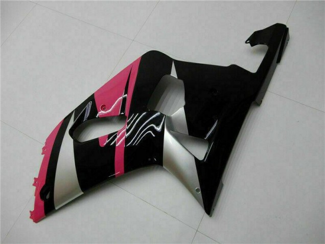 Rosa Preto Carenagem Suzuki GSXR 600 / 750 K1 K2 K3 2001-2003 Rosa Preto Carenagem Suzuki GSXR 600 / 750 K1 K2 K3 2001-2003