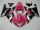 Rosa Preto Carenagem Suzuki GSXR 600 / 750 K1 K2 K3 2001-2003 Rosa Preto Carenagem Suzuki GSXR 600 / 750 K1 K2 K3 2001-2003