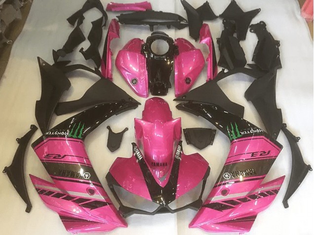 Rosa & Preto Carenagem Yamaha R3 2015-2022 Rosa & Preto Carenagem Yamaha R3 2015-2022