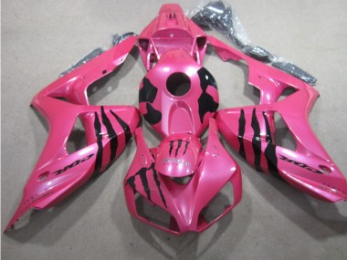 Rosa Preto Monster Carenagem Honda CBR 1000RR 2006-2007