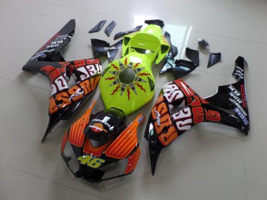 Rossi Fluro Verde Carenagem Honda CBR 1000RR 2006-2007