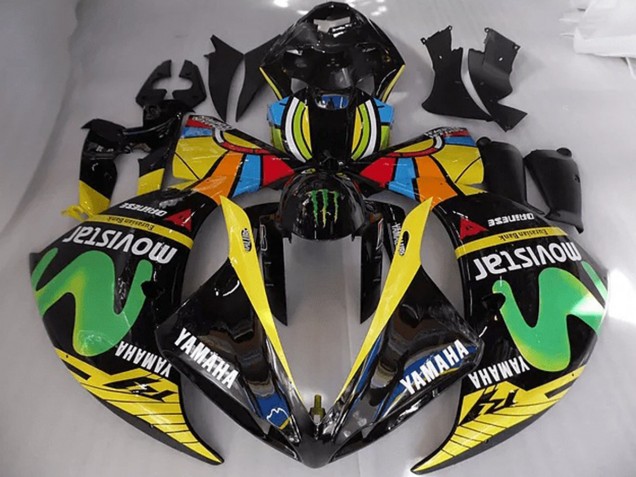Rossi Movistar Carenagem Yamaha R1 2012-2014 Rossi Movistar Carenagem Yamaha R1 2012-2014