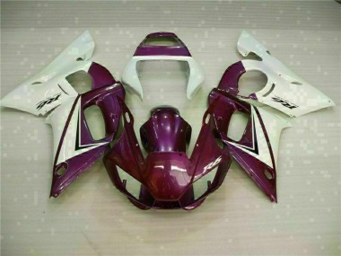 Roxo Branco Carenagem Yamaha R6 1998-2002