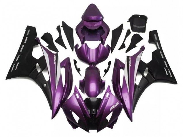 Roxo Preto Carenagem Yamaha R6 2006-2007 Roxo Preto Carenagem Yamaha R6 2006-2007