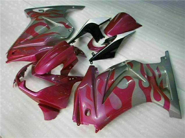 Roxo Vermelho Carenagem Kawasaki EX250 2008-2012 Roxo Vermelho Carenagem Kawasaki EX250 2008-2012