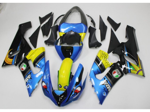 Tubarão Carenagem Kawasaki ZX6R 2005-2006 Tubarão Carenagem Kawasaki ZX6R 2005-2006