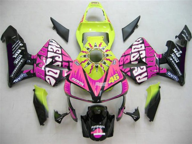 Valentino Rossi Carenagem Honda CBR 600RR 2003-2004 Valentino Rossi Carenagem Honda CBR 600RR 2003-2004