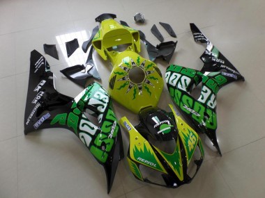 Verde Amarelo Rossi Carenagem Honda CBR 1000RR 2006-2007