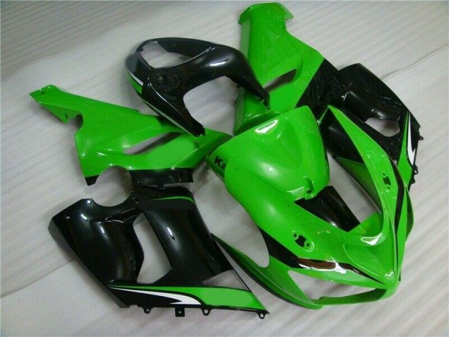 Verde Branco Preto Carenagem Kawasaki ZX6R 2005-2006